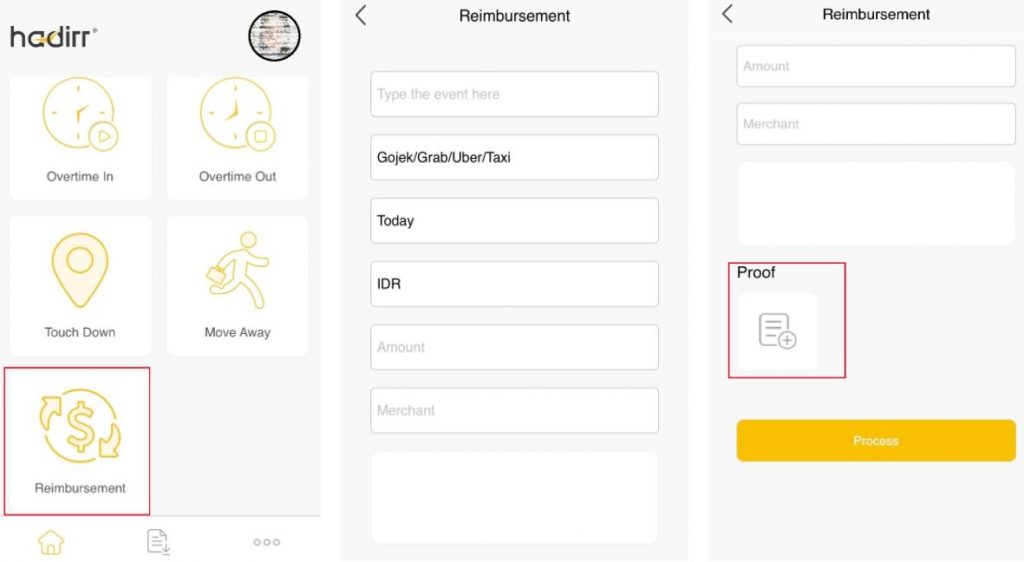 Fitur klaim reimbursement