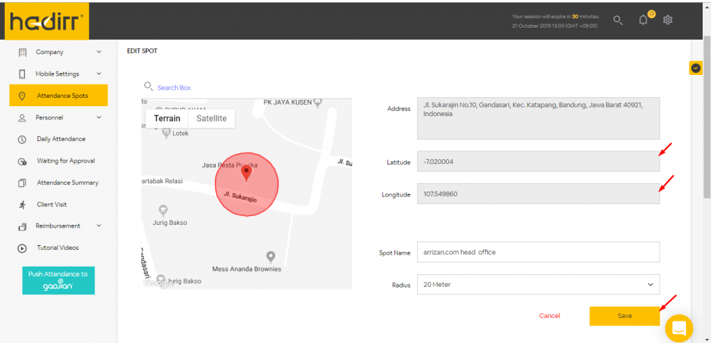 Aplikasi real time tracking