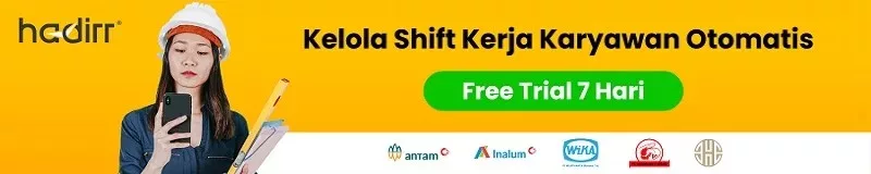 banner aplikasi shift kerja karyawan perusahaan